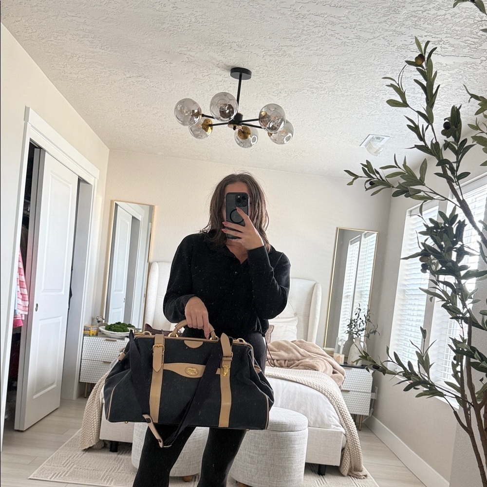Christian Dior navy blue and Tan Travel Bag - Picture 10 of 12